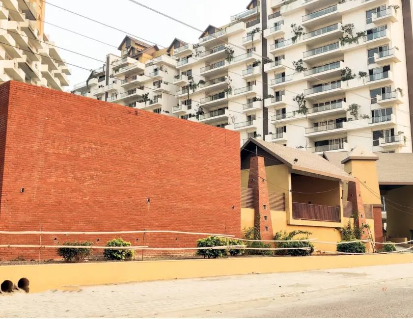 Edge Cut terracotta edge cut in a finished application