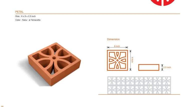 Technical drawing of Petal
