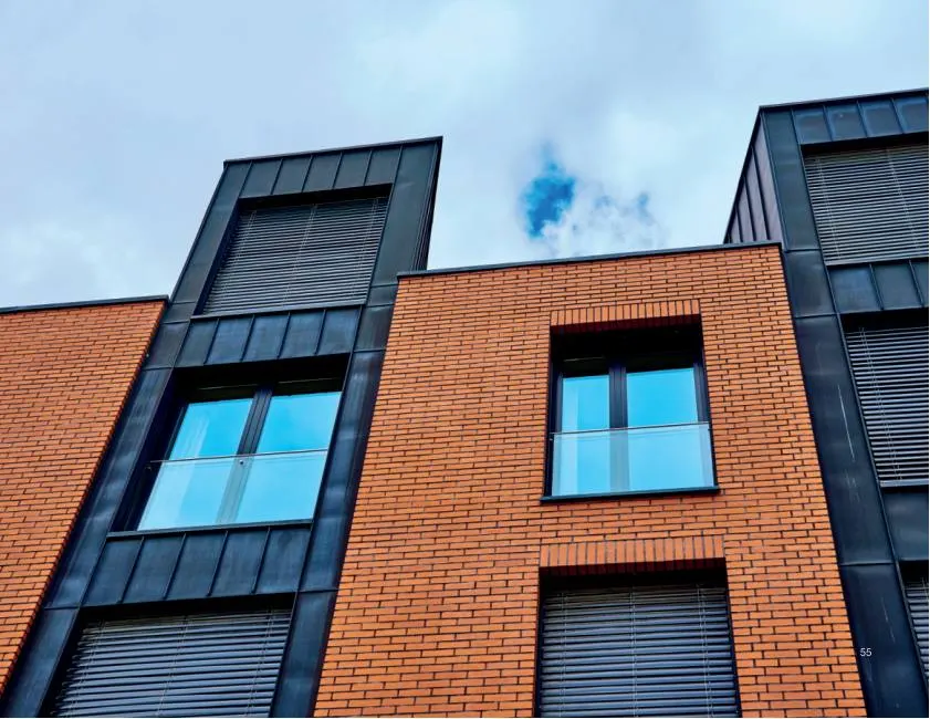 Cladding Split terracotta cladding in a finished application